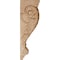 Ekena Millwork 7"W x 8 1/2"D x 26"H Medium Jumbo Acanthus Wood Corbel, Cherry CORW07X09X26ACCH - alternate 3